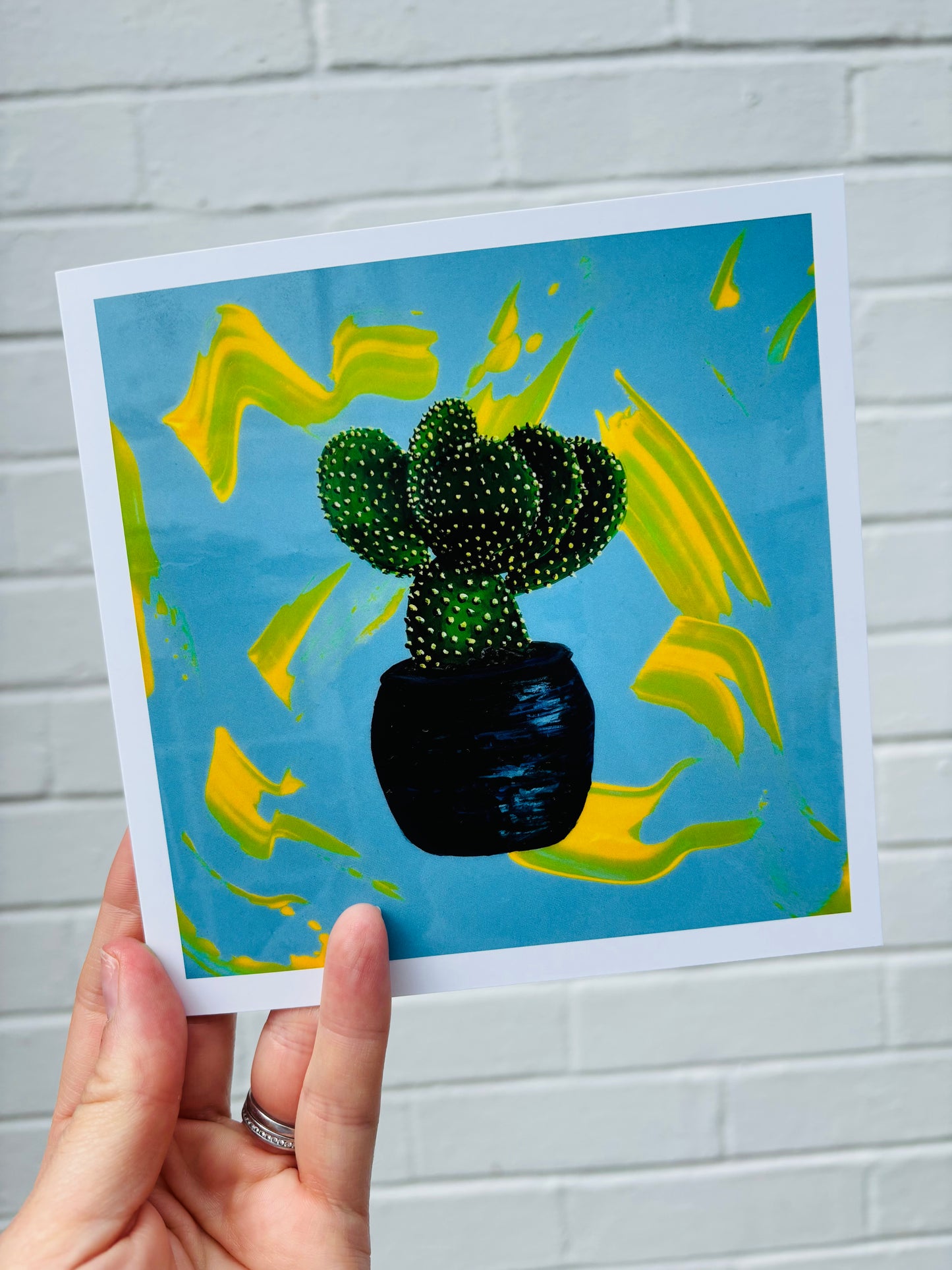 Greetings Card - Bunny Ear Cactus