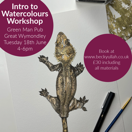 Introduction to Watercolours Workshop - Tuesday 18th June 4-6pm