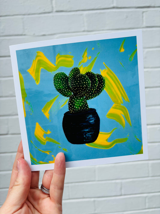 Greetings Card - Bunny Ear Cactus