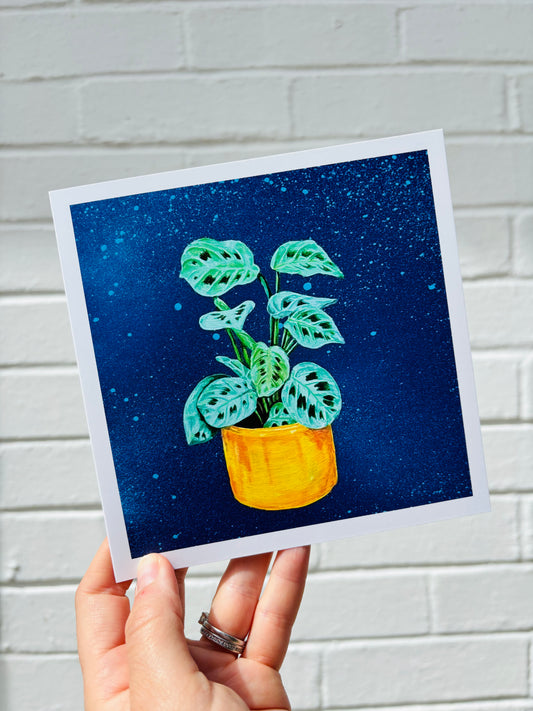 Greetings Card - Rabbits Paw Plant