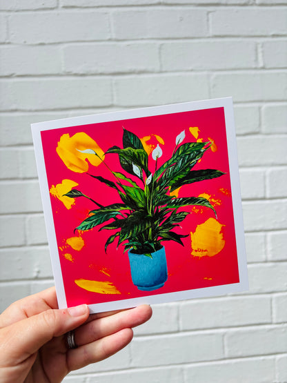 Greetings Card - Peace Lily