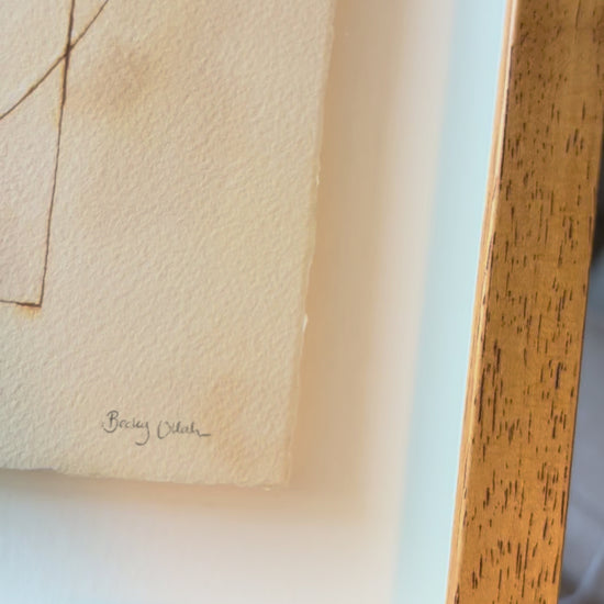 video demonstrating original painting with platinum leaf detail