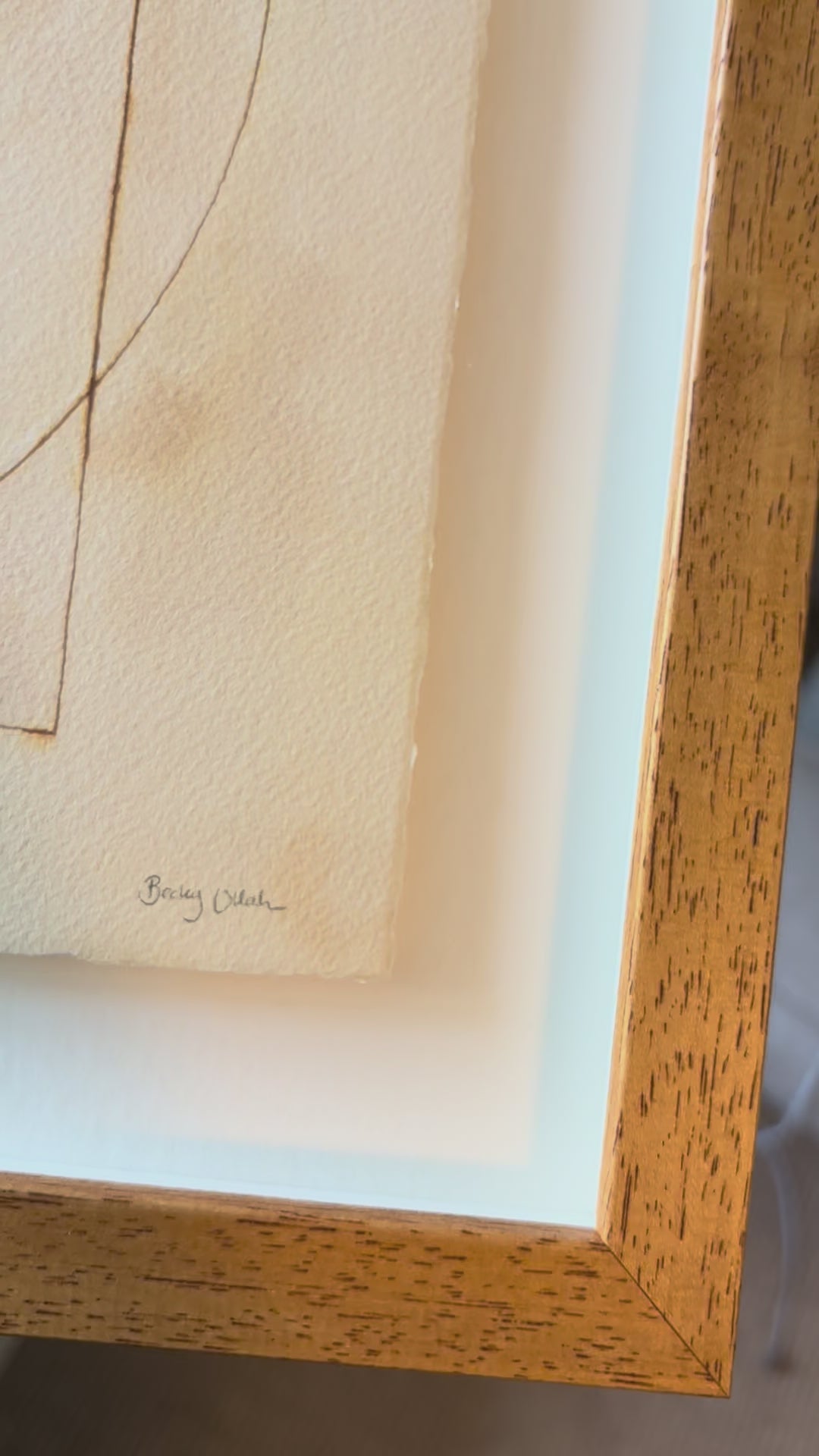 video demonstrating original painting with platinum leaf detail