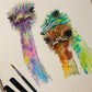Family of Ostriches Print A3